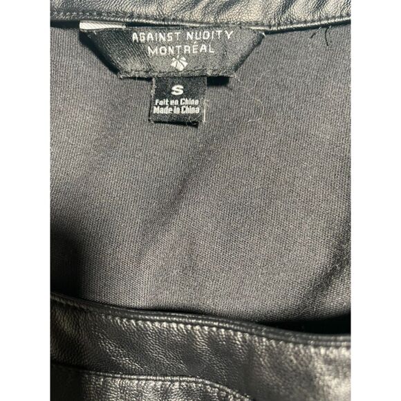 Fab Against Nudity Montreal S  vegan leather tank top - Picture 4 of 7